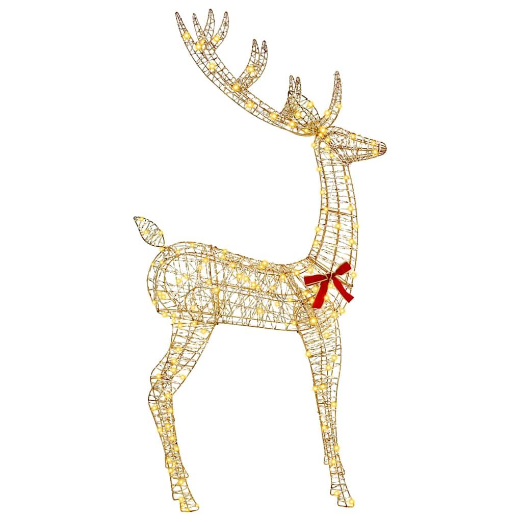 3D Reindeer Warm White 180 cm PET
