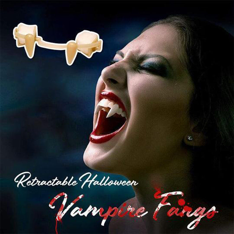 Halloween Cosplay Retractable Vampire Teeth Dentures