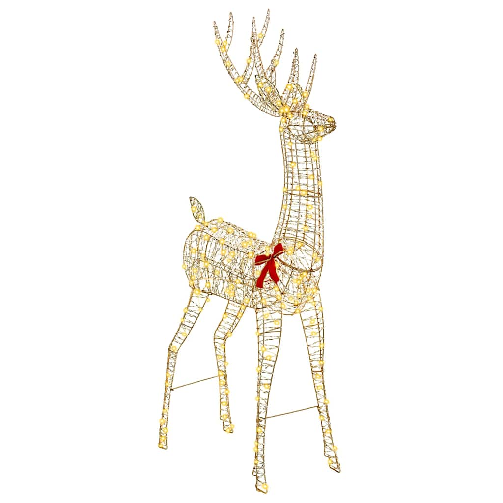 3D Reindeer Warm White 180 cm PET