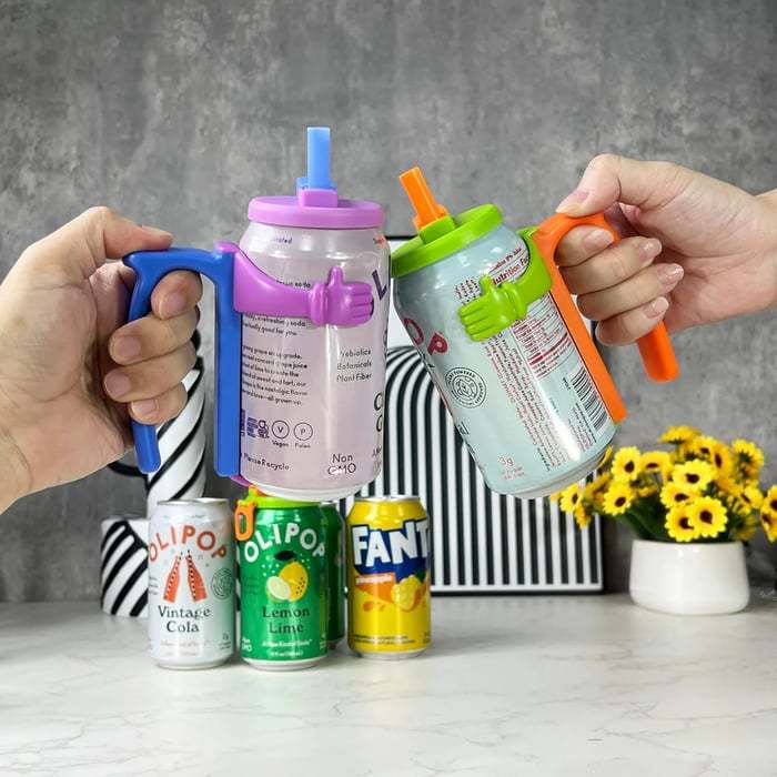 Anti-overflow Cup Lid Straw Can Holder