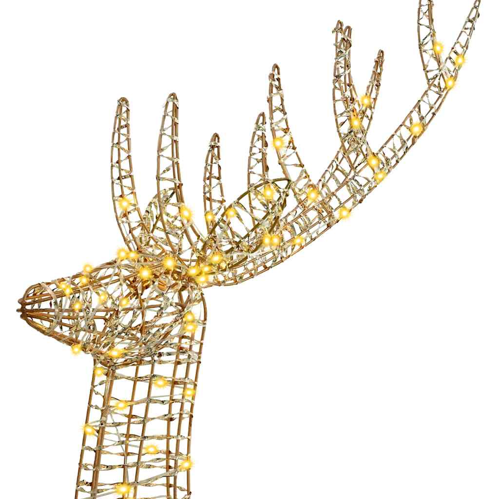 3D Reindeer Warm White 180 cm PET